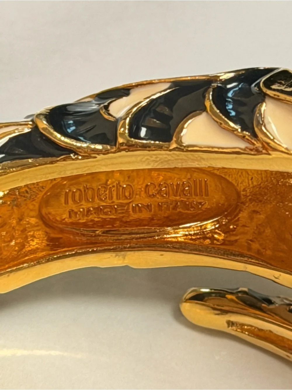 Roberto Cavalli gold tone